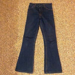 Vintage Levi’s 646 orange tab 27x33 bell bottoms